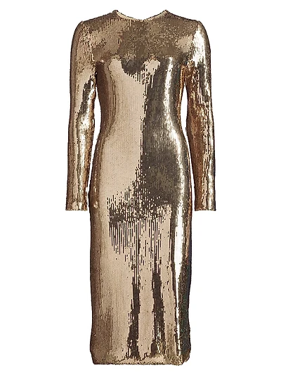 Sequined Sheath Cocktail Dress