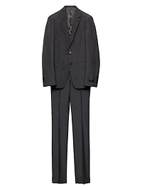 Wool and Mohair Single-Breasted Suit