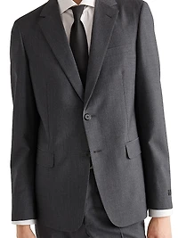 Wool and Mohair Single-Breasted Suit