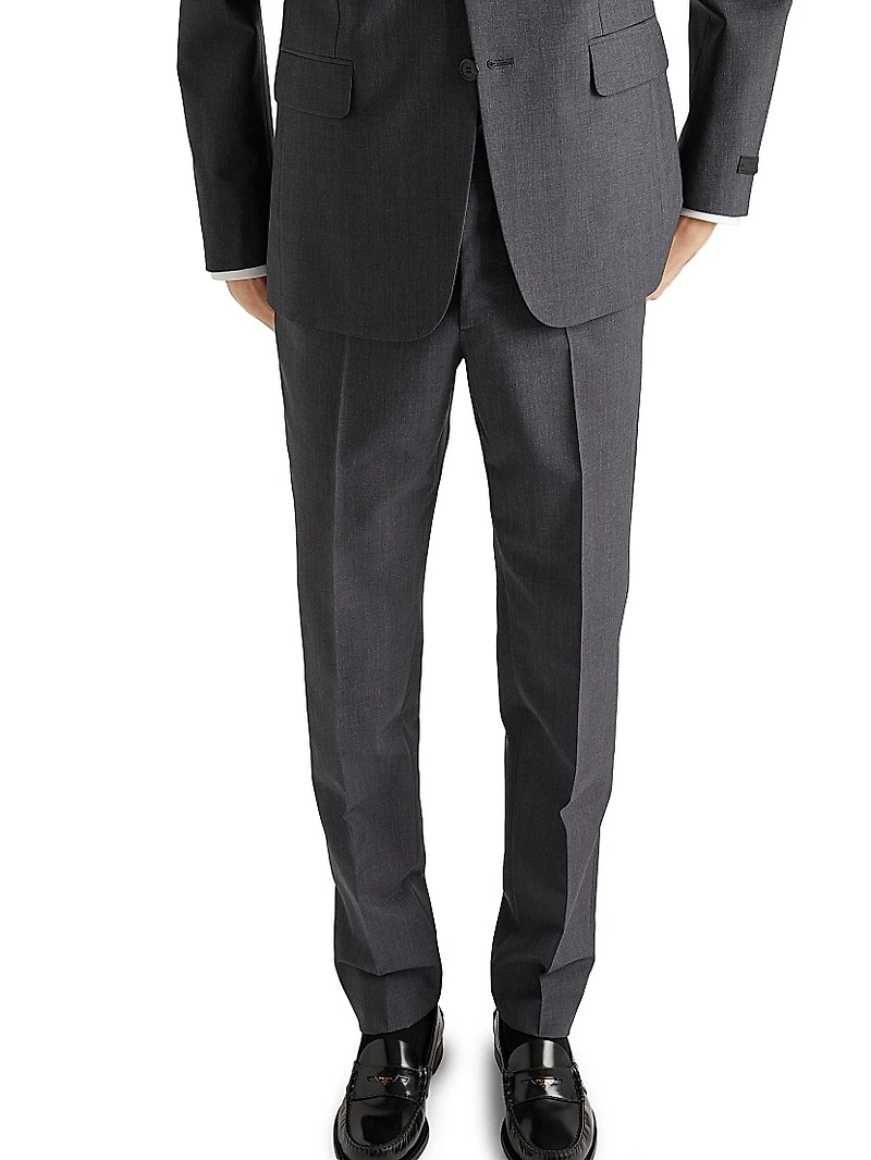 Wool and Mohair Single-Breasted Suit