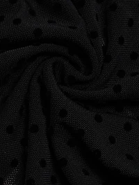 The Mesh Polka Dot Top