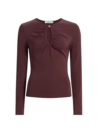The Keyhole Matte Jersey Top