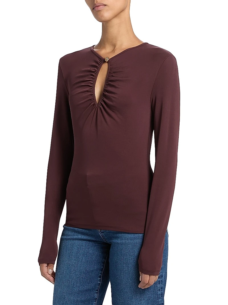 The Keyhole Matte Jersey Top