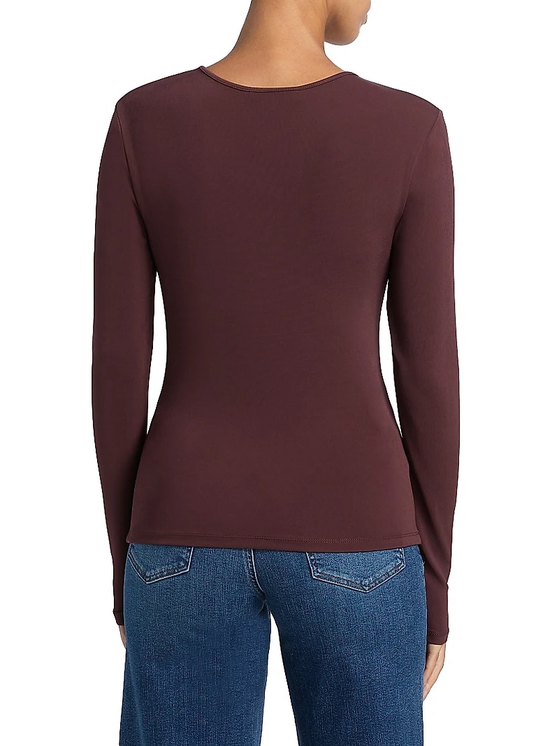 The Keyhole Matte Jersey Top