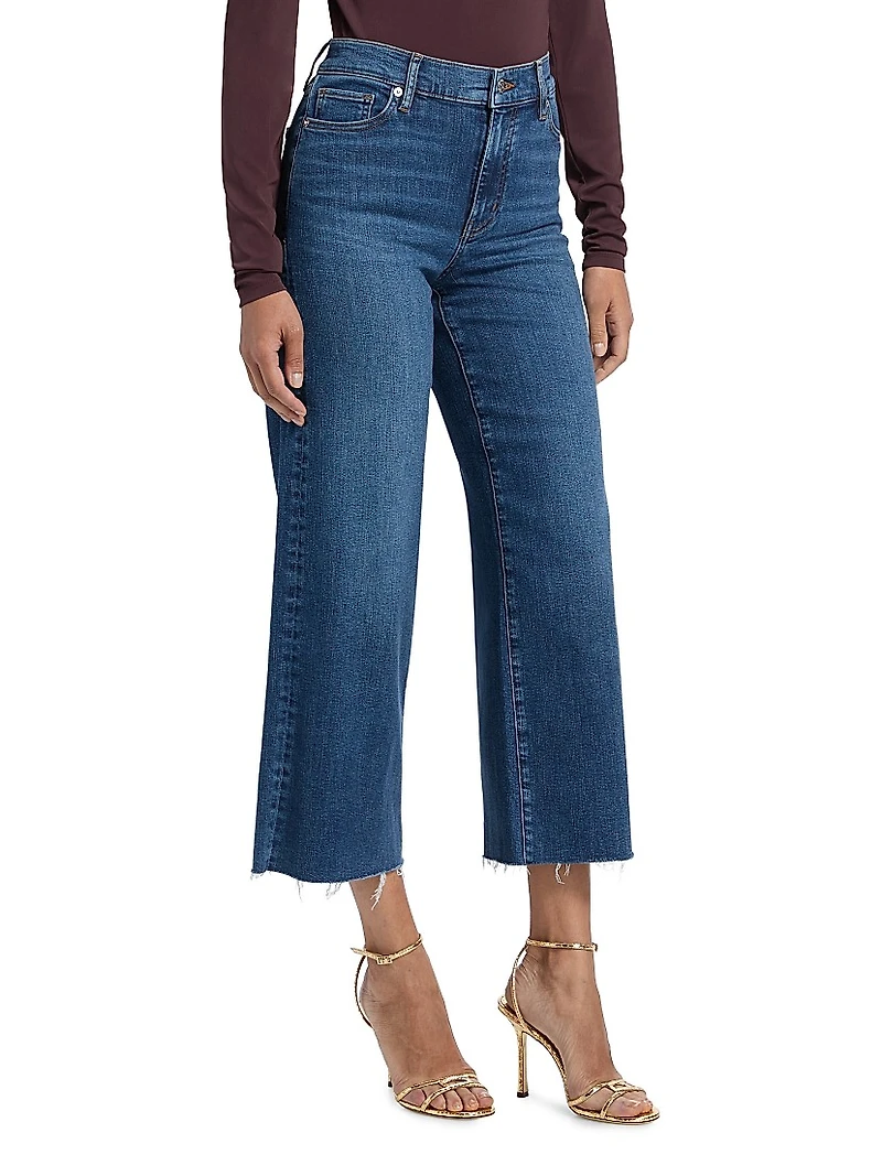 Le Slim Palazzo Stretch Crop Jeans