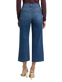 Le Slim Palazzo Stretch Crop Jeans