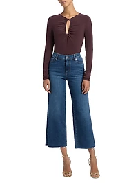 Le Slim Palazzo Stretch Crop Jeans