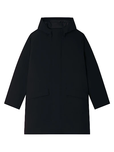 Hooded Parka Jacket with Zip