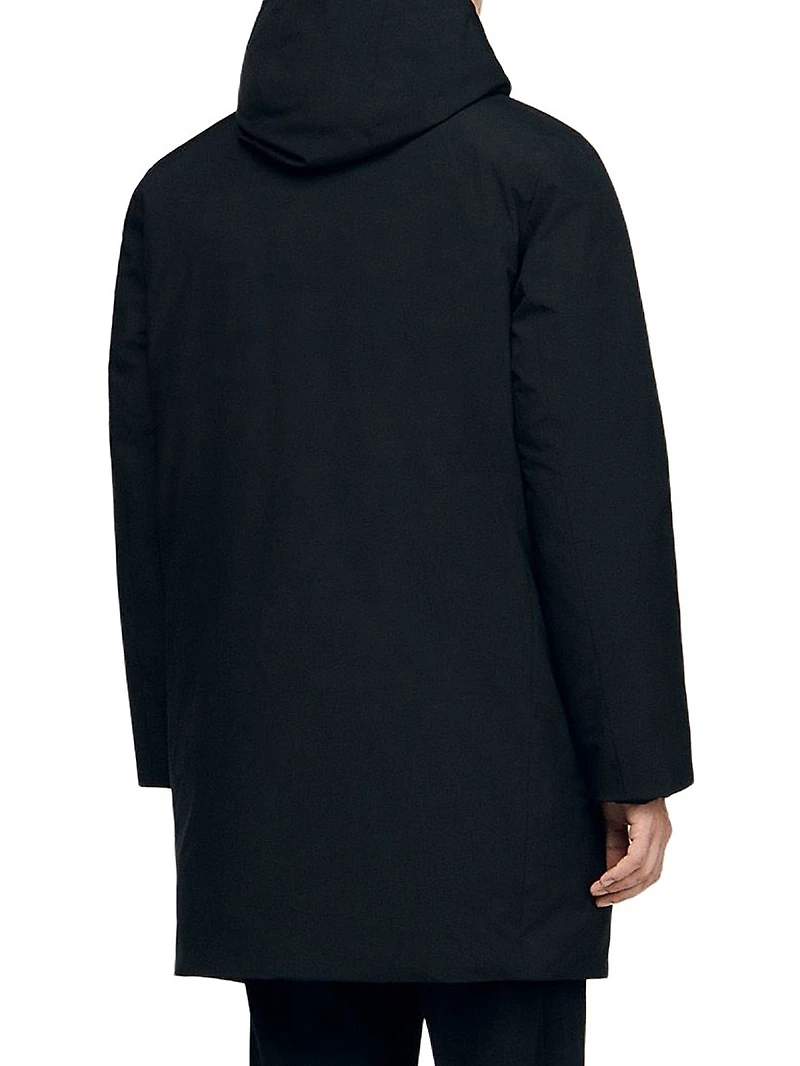 Hooded Parka Jacket with Zip