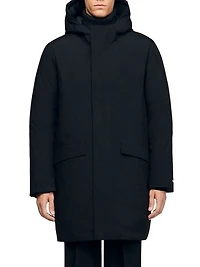 Hooded Parka Jacket with Zip
