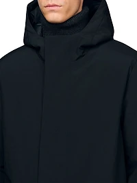 Hooded Parka Jacket with Zip