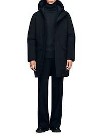 Hooded Parka Jacket with Zip
