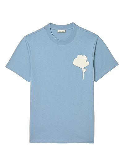T-Shirt with Flower Patch