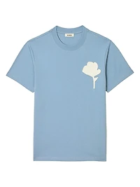 T-Shirt with Flower Patch