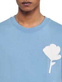 T-Shirt with Flower Patch