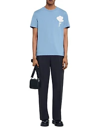 T-Shirt with Flower Patch