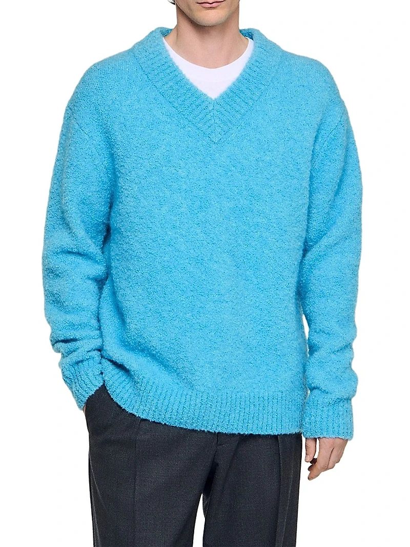 V-Neck Long-Sleeve Jumper
