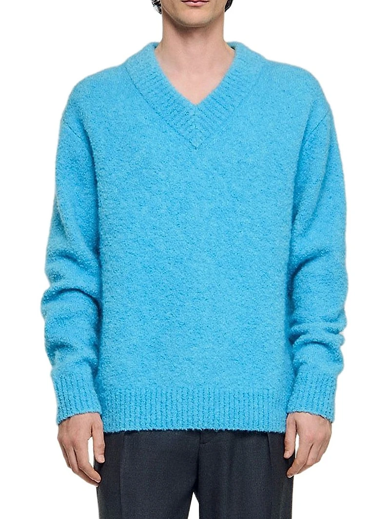 V-Neck Long-Sleeve Jumper