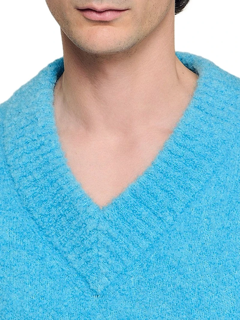 V-Neck Long-Sleeve Jumper