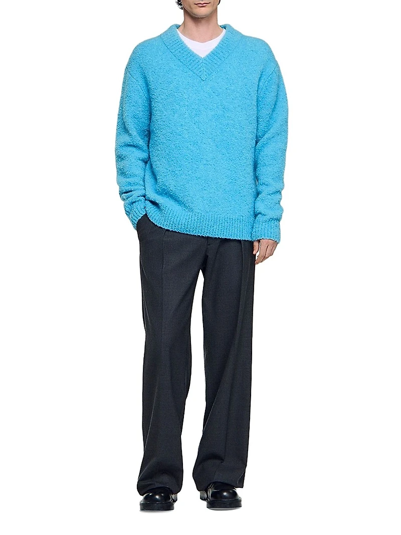 V-Neck Long-Sleeve Jumper