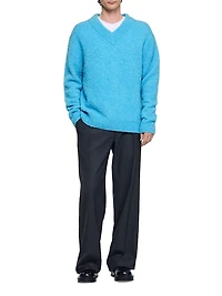 V-Neck Long-Sleeve Jumper