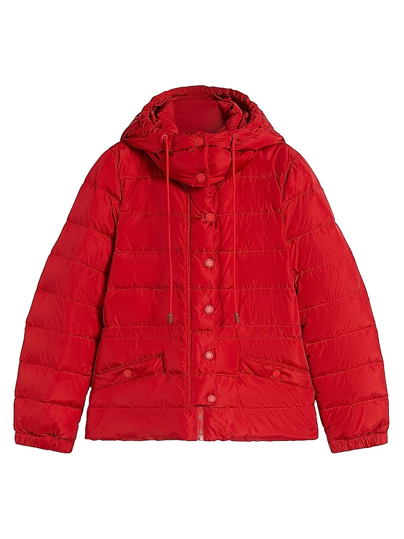 Short Down Jacket Water Repellent Taffeta