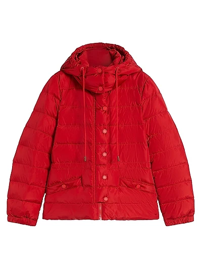 Short Down Jacket Water Repellent Taffeta
