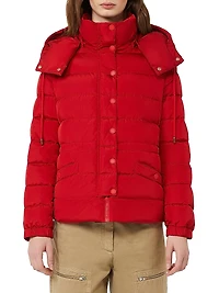 Short Down Jacket Water Repellent Taffeta