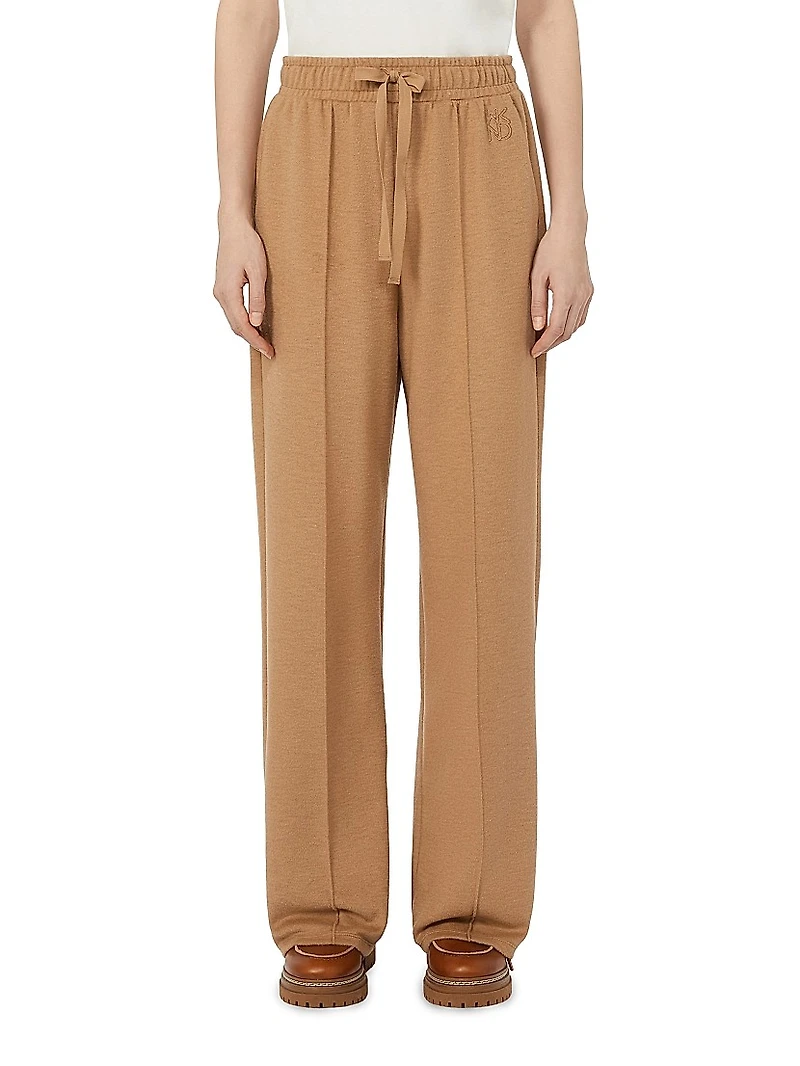 Drap Effect Jersey Trousers