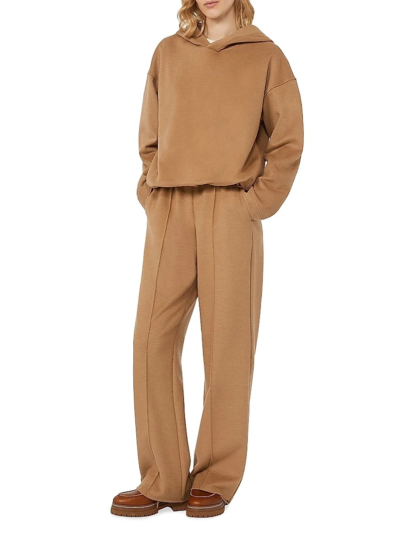 Drap Effect Jersey Trousers