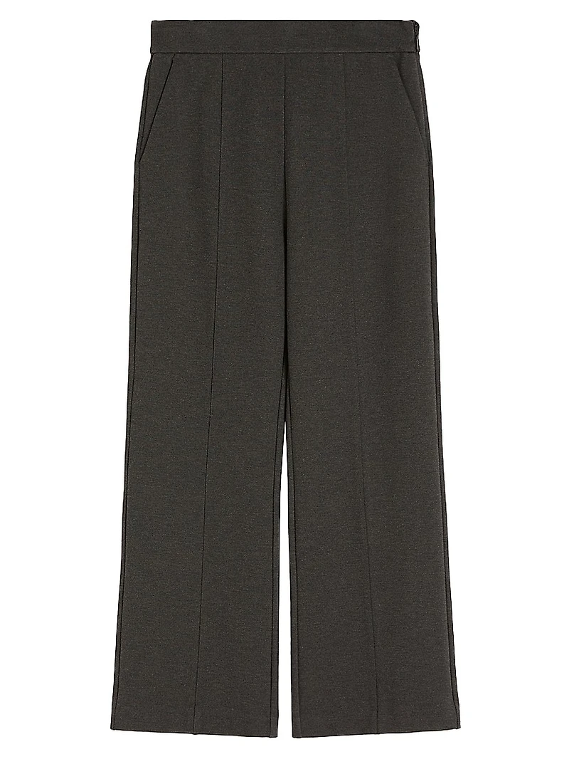 Flared Jersey Trousers