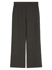 Flared Jersey Trousers