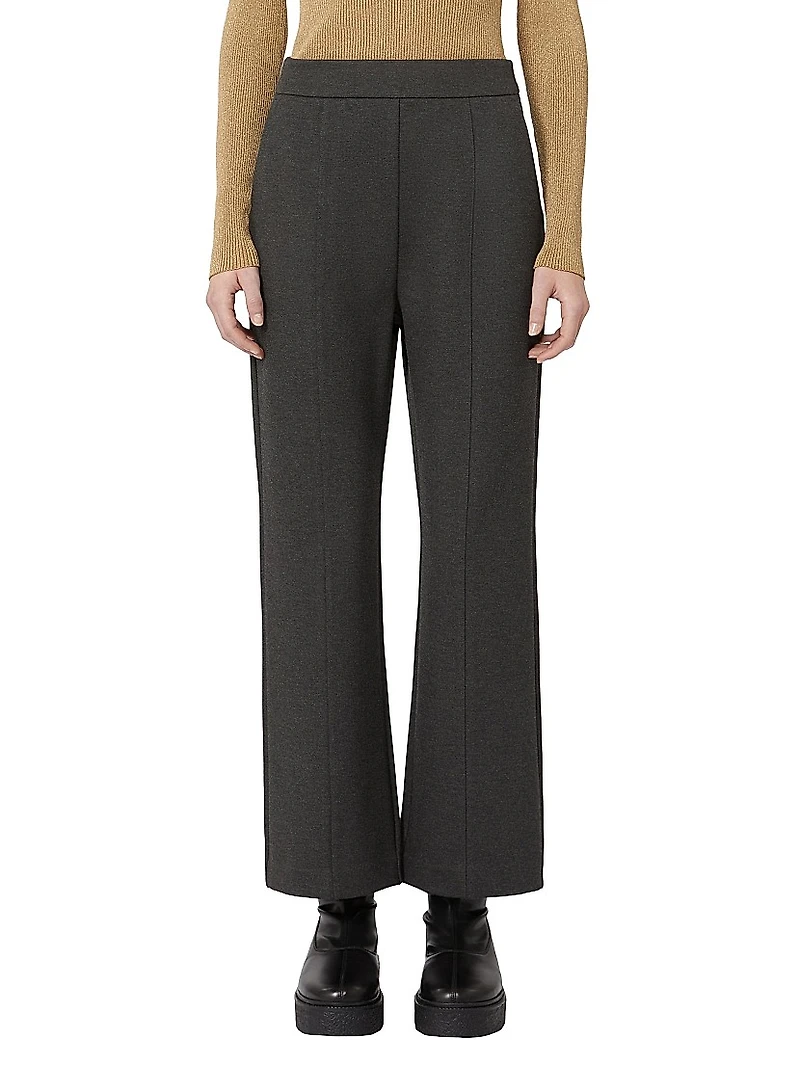 Flared Jersey Trousers