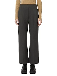 Flared Jersey Trousers