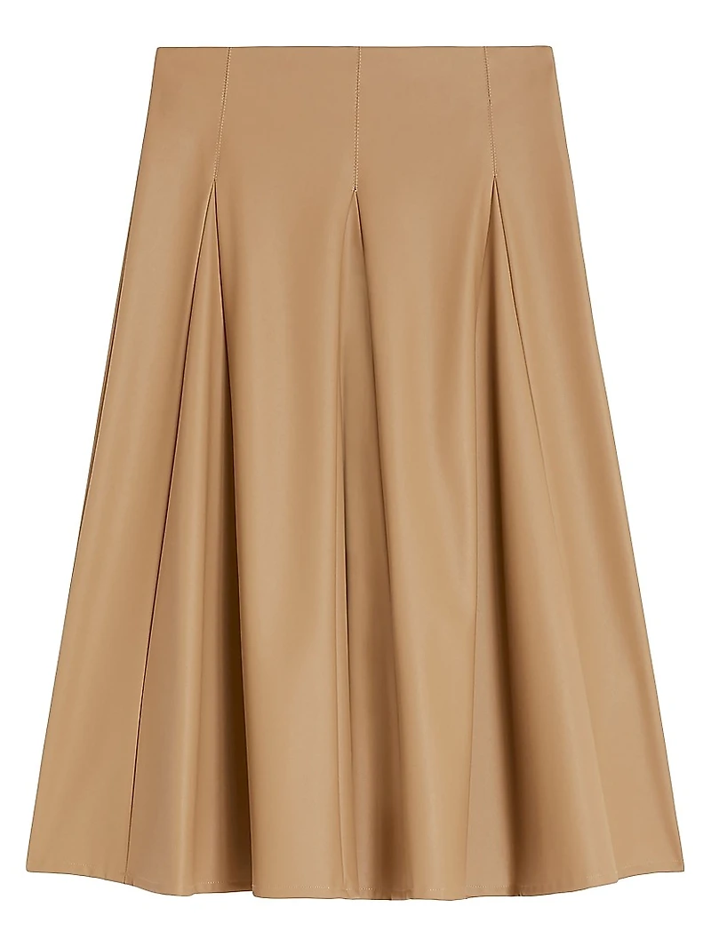 Coated Jersey Skirt