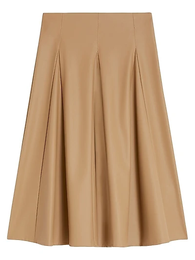 Coated Jersey Skirt