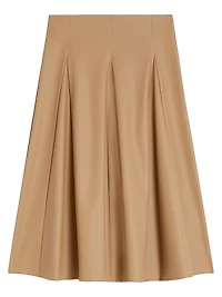 Coated Jersey Skirt