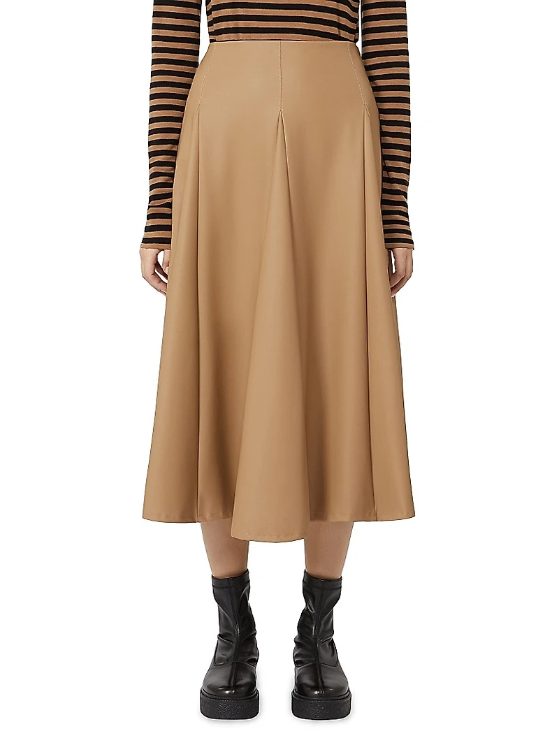 Coated Jersey Skirt
