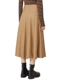 Coated Jersey Skirt