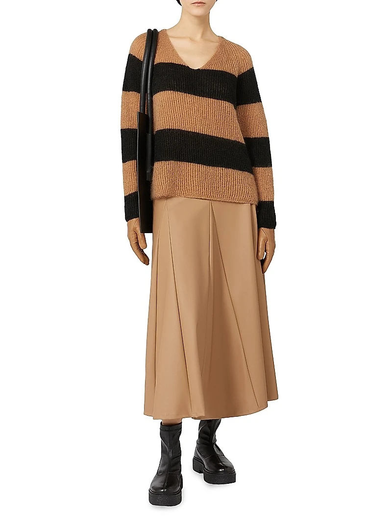 Coated Jersey Skirt
