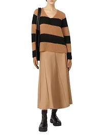 Coated Jersey Skirt