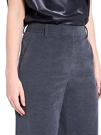 Dylan Cotton-Cashmere Straight-Leg Pants