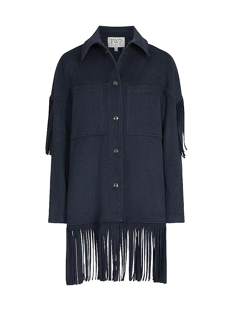 Midnight Cowboy Fringed Cashmere Jacket