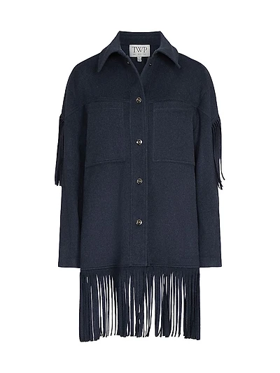 Midnight Cowboy Fringed Cashmere Jacket