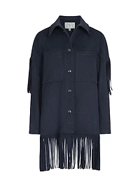Midnight Cowboy Fringed Cashmere Jacket