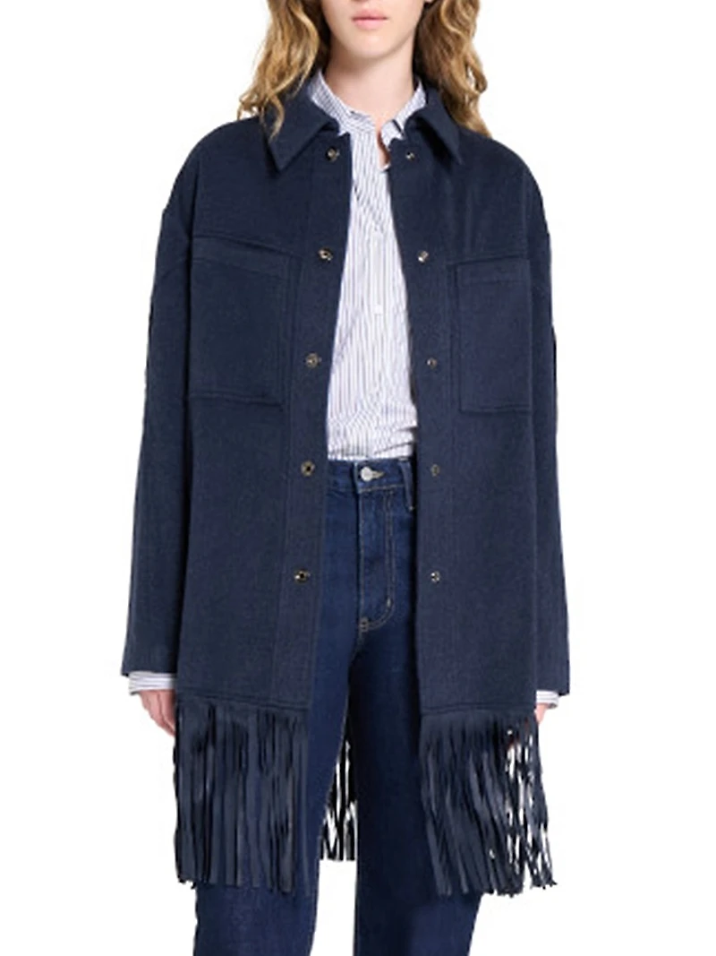 Midnight Cowboy Fringed Cashmere Jacket