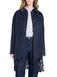 Midnight Cowboy Fringed Cashmere Jacket