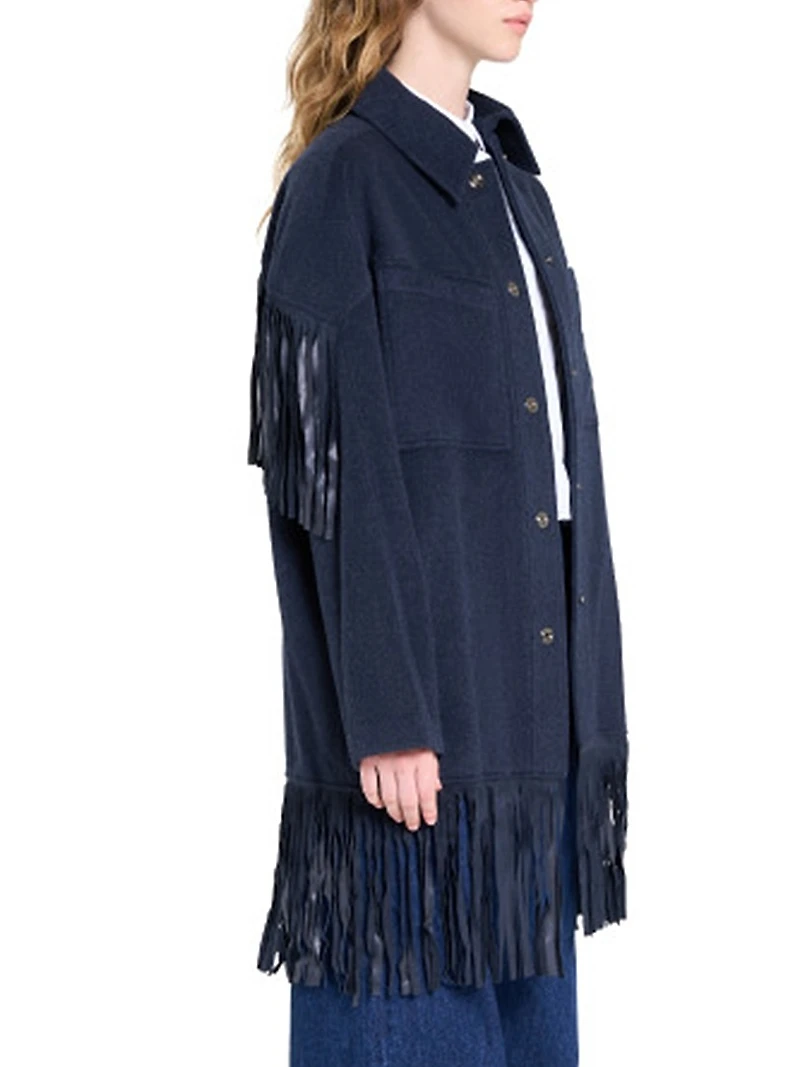 Midnight Cowboy Fringed Cashmere Jacket
