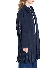 Midnight Cowboy Fringed Cashmere Jacket