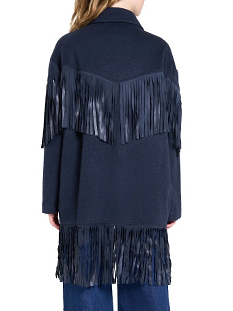 Midnight Cowboy Fringed Cashmere Jacket